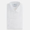 View 4 of product White Superfine Oxford Cotton Shirt with T&A Collar and 3-Button Cuffs