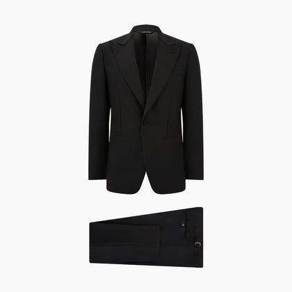 Black Single Breasted Dinner Suit Image 15