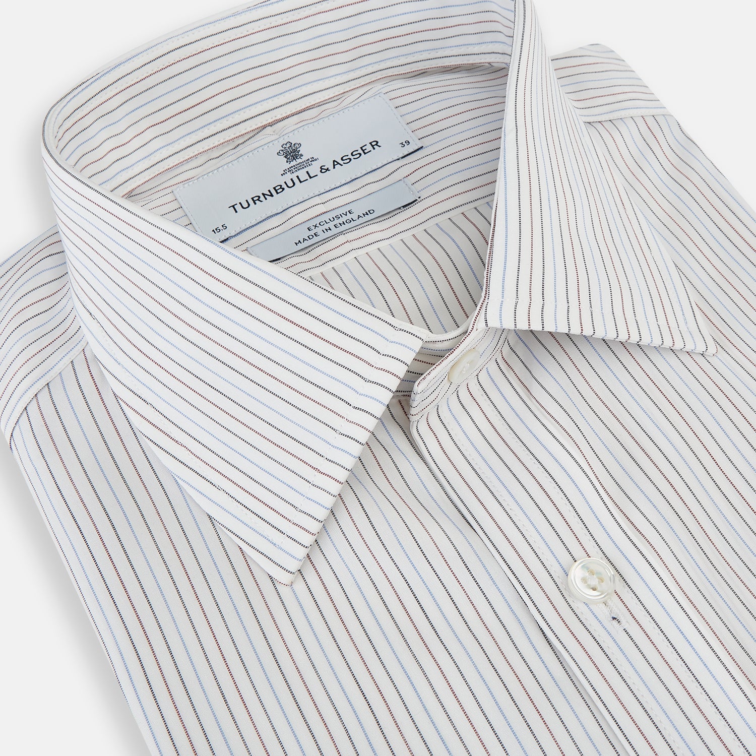 View 2 of product Red and Blue Double Pinstripe Mayfair Shirt