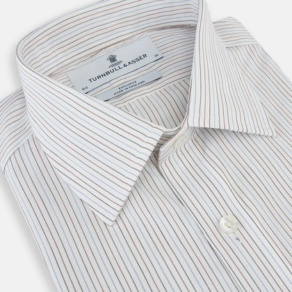 Red and Blue Double Pinstripe Mayfair Shirt