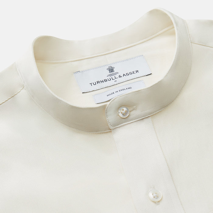 Cream Cotton Weekend Fit Unwin Shirt Image 1
