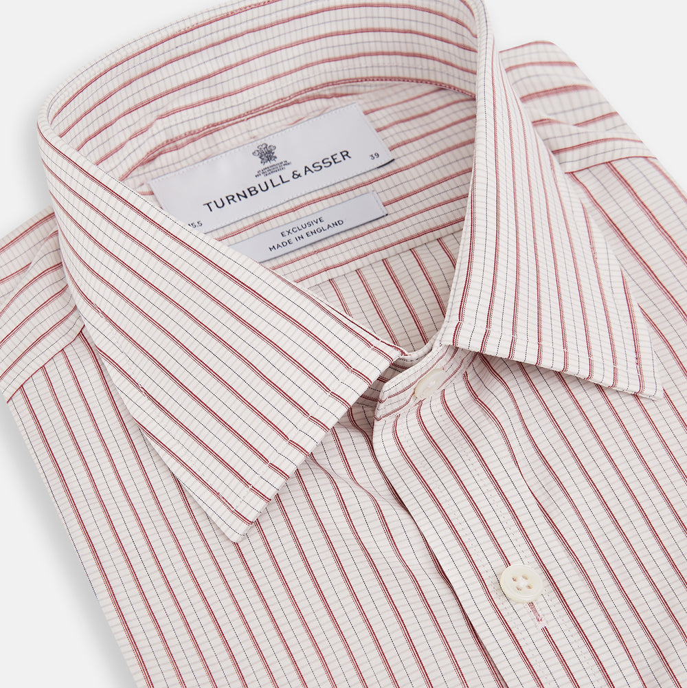 Red Graph Check Mayfair Shirt