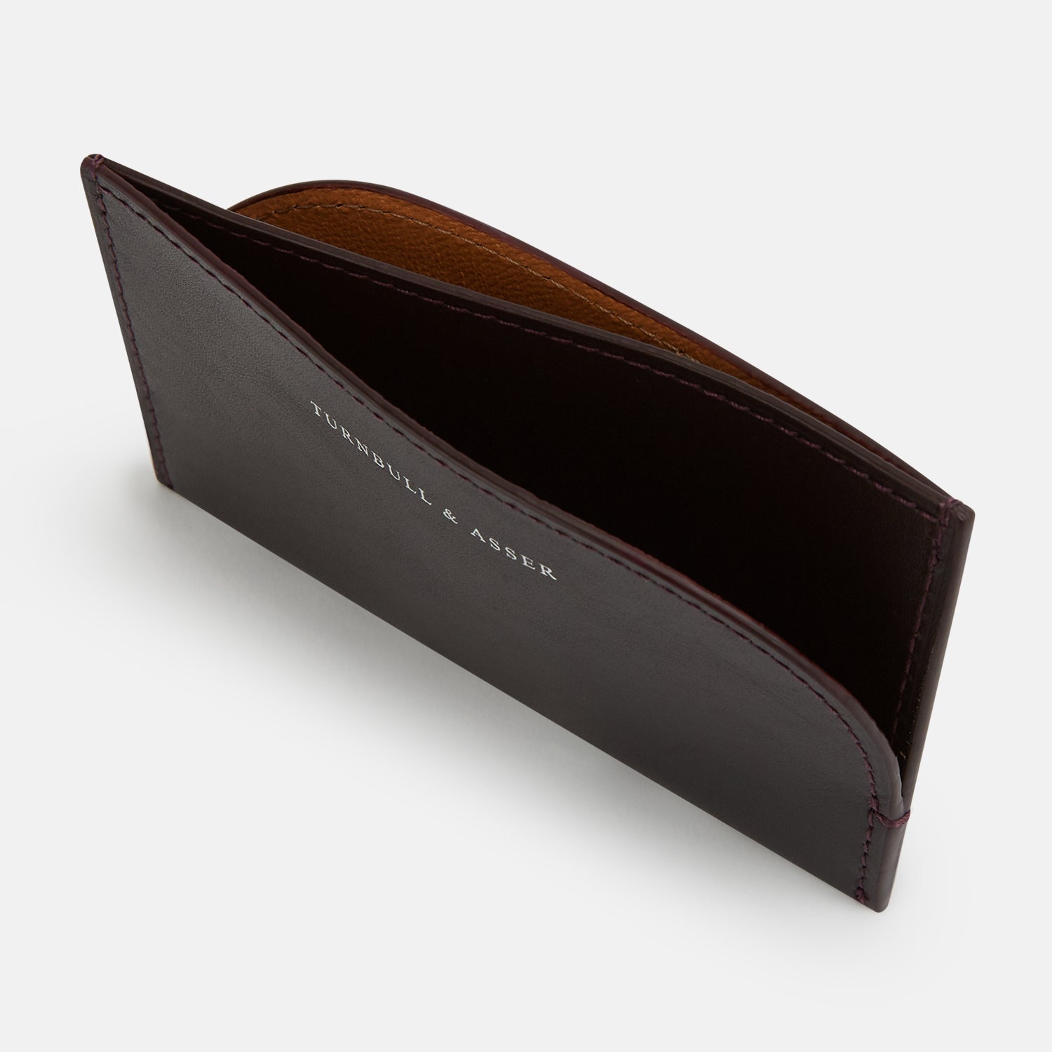 View 2 of product Burgundy Slim Rounded Card Case
