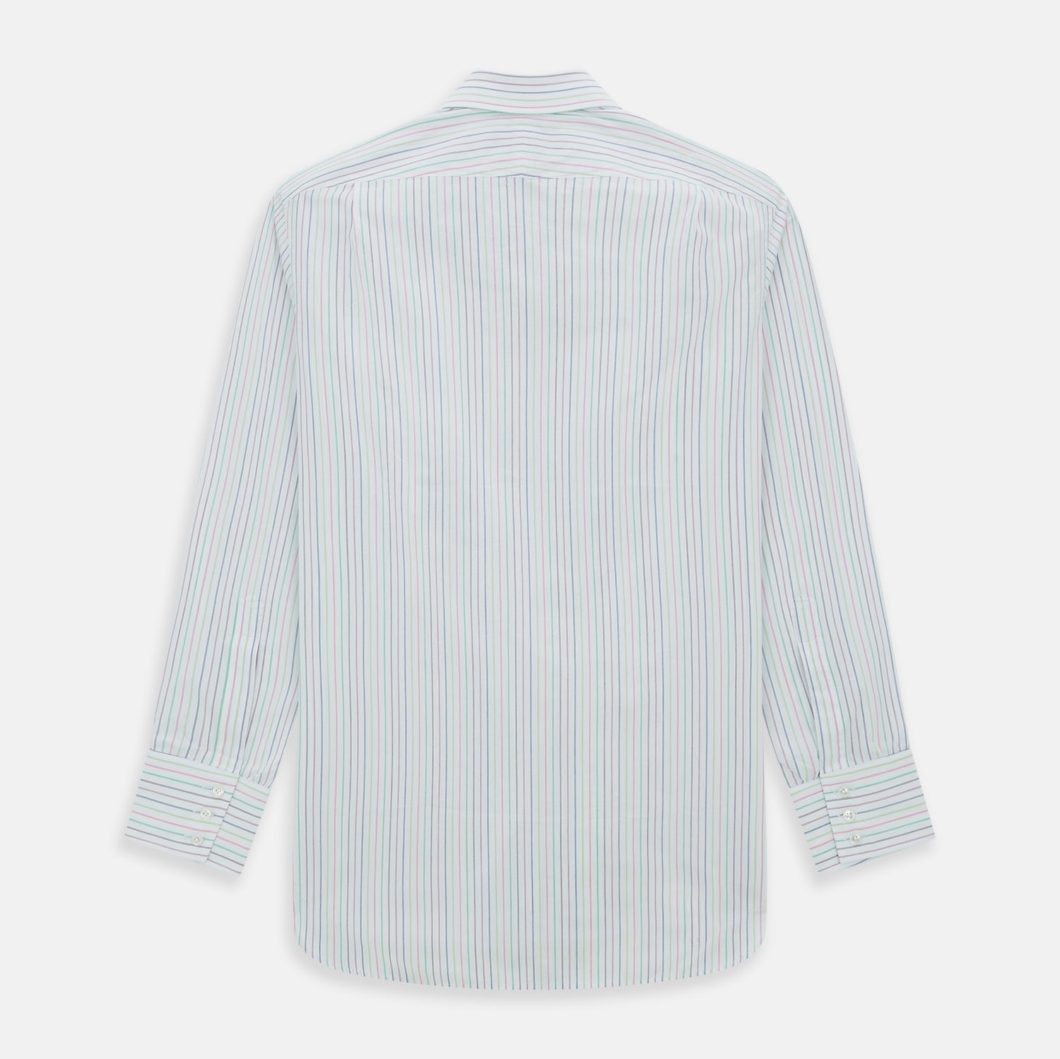 View 3 of product Multicoloured Double Pinstripe Mayfair Shirt