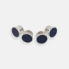 View 1 of product Navy Circle Dress Studs