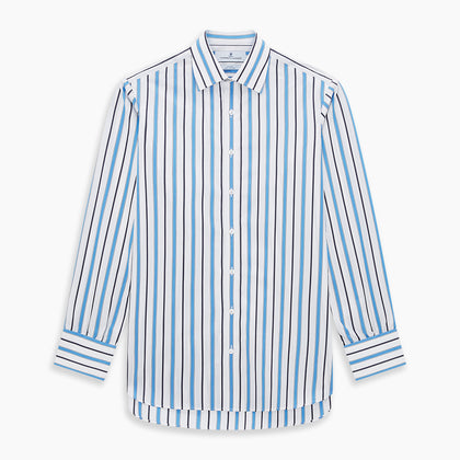Sky Blue Multi Candy Stripe Mayfair Shirt Image 6
