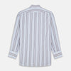 View 5 of product Pale Blue and Yellow Stripe Cotton Regular Fit Mayfair Shirt