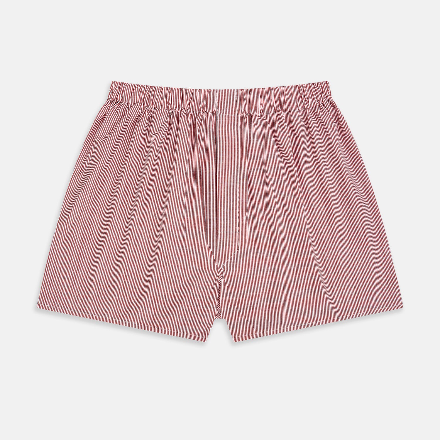 View 1 of product Red Fine Bengal Stripe Godfrey Boxer Shorts