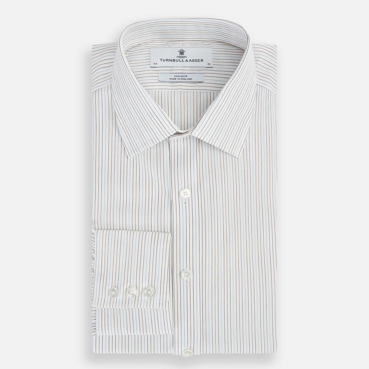 View 5 of product Red and Blue Double Pinstripe Mayfair Shirt