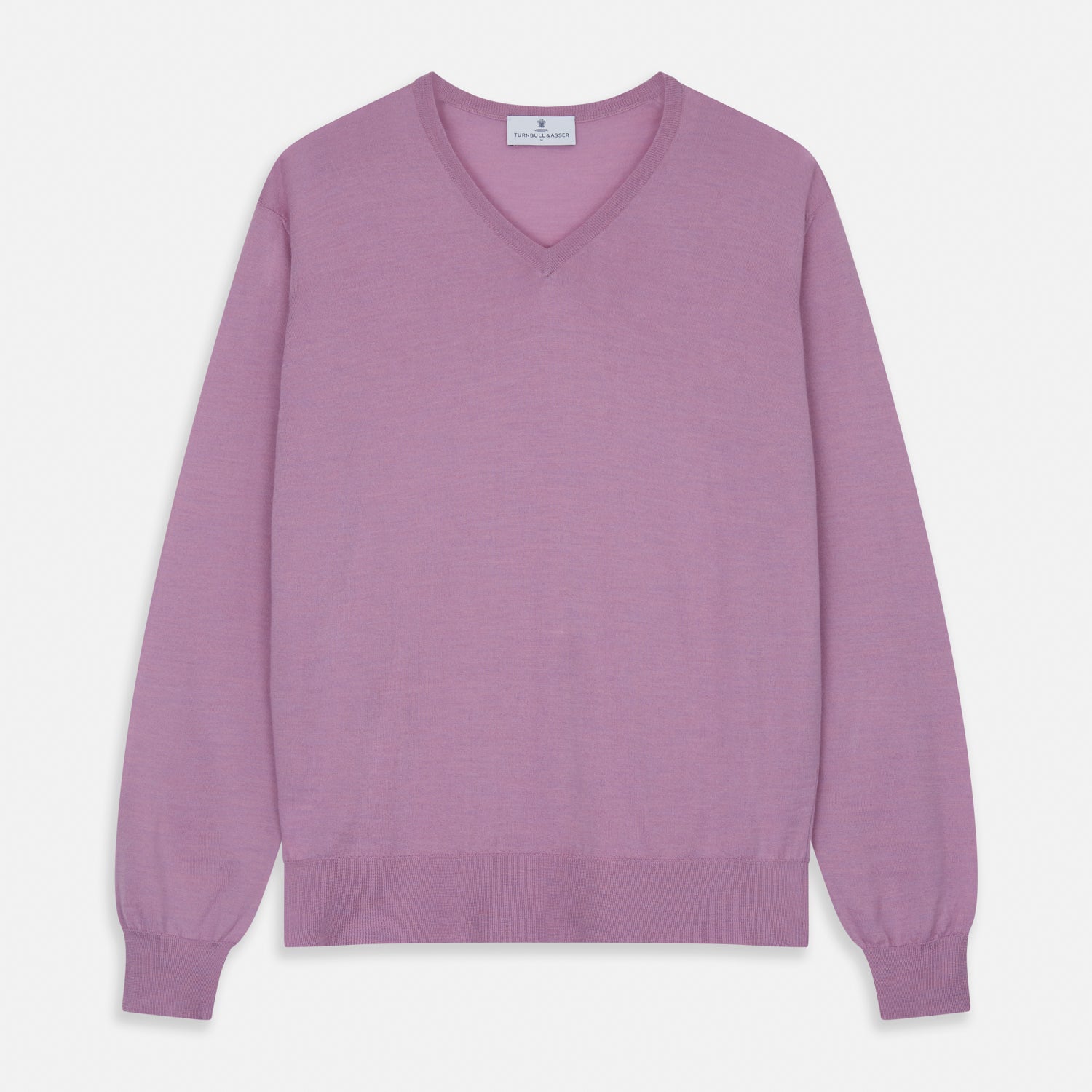 Pink Merino Kennedy V-Neck Jumper