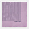 Lilac Stripe Silk Pocket Square