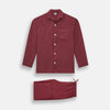 View 1 of product Burgundy Silk Pyjama Set