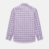 View 3 of product Lilac Grid Check Windsor Shirt