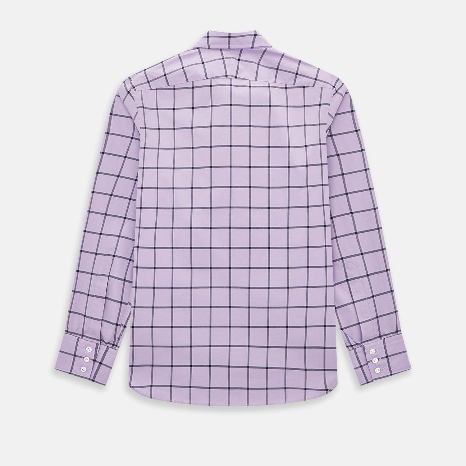 View 3 of product Lilac Grid Check Windsor Shirt
