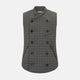 Shadow Grey Double-Breasted Quilted Gilet