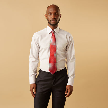 Red Multi Check Regular Fit Mayfair Shirt Image 7