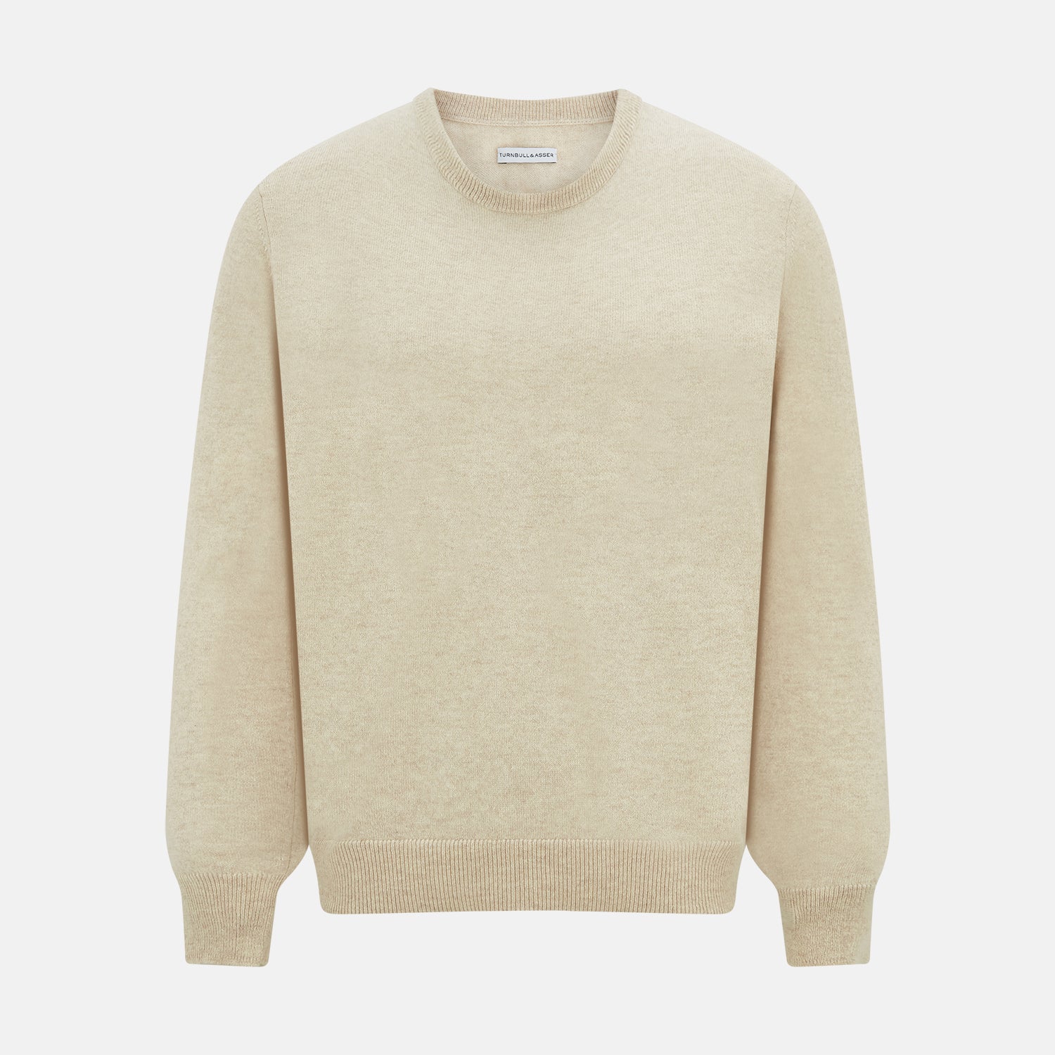 Cream Cashmere Round Neck Jumper