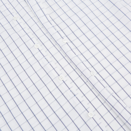 Dark Navy Double-Line Checked Westminster Shirt Image 6