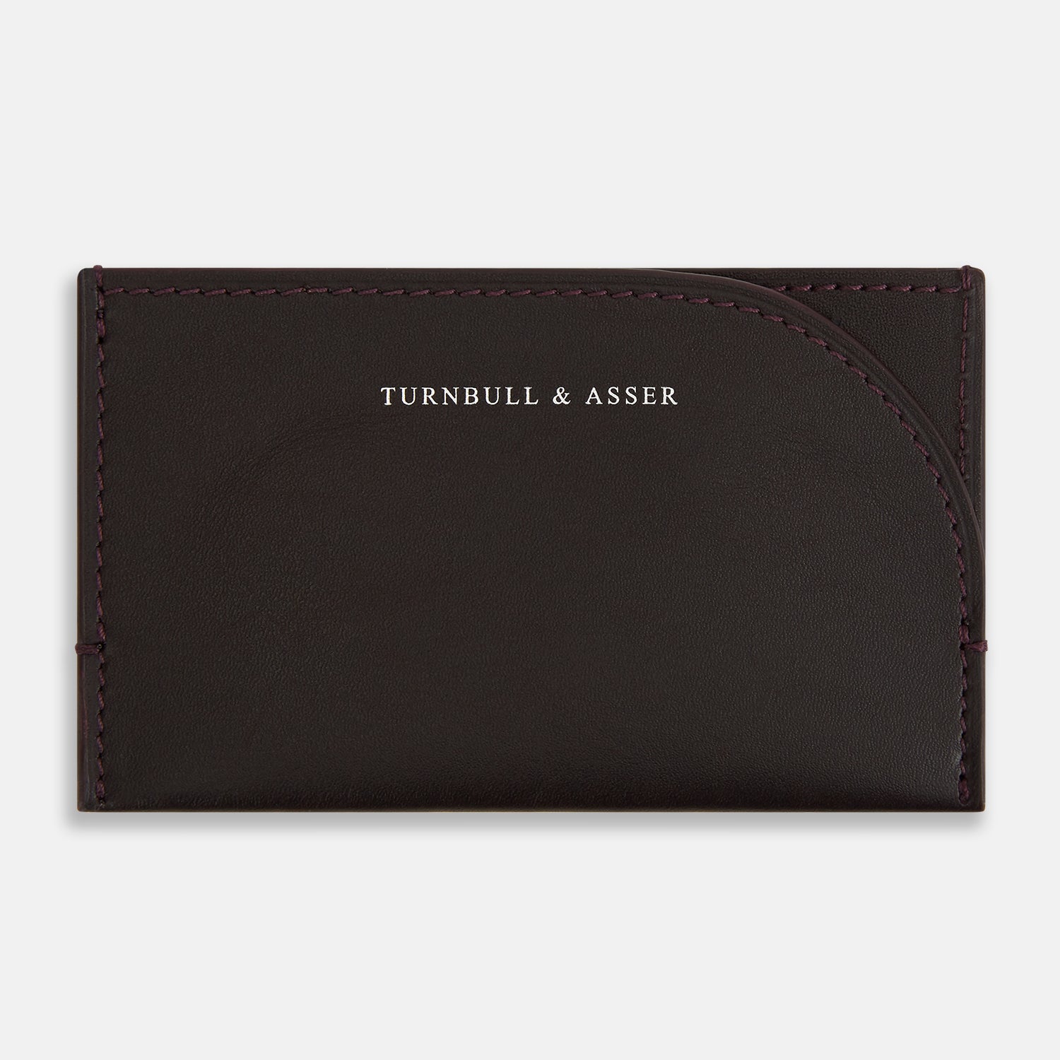 View 1 of product Burgundy Slim Rounded Card Case