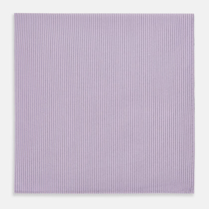 Lilac Pinstripe Hand-Rolled Handkerchief