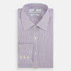 View 5 of product Purple Ticking Stripe Mayfair Shirt