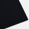 View 2 of product Navy Rib-Knit Cashmere Scarf