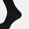 View 4 of product Navy/Pale Blue Polka Dot Mid-Length Socks