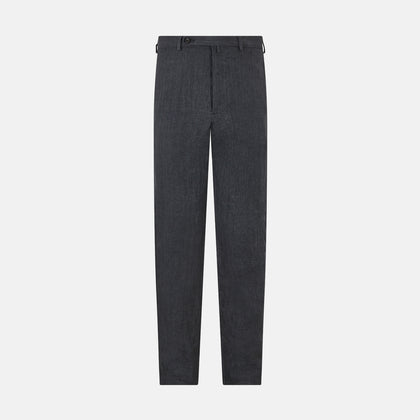 Ash Linen Herringbone Edmund Trousers