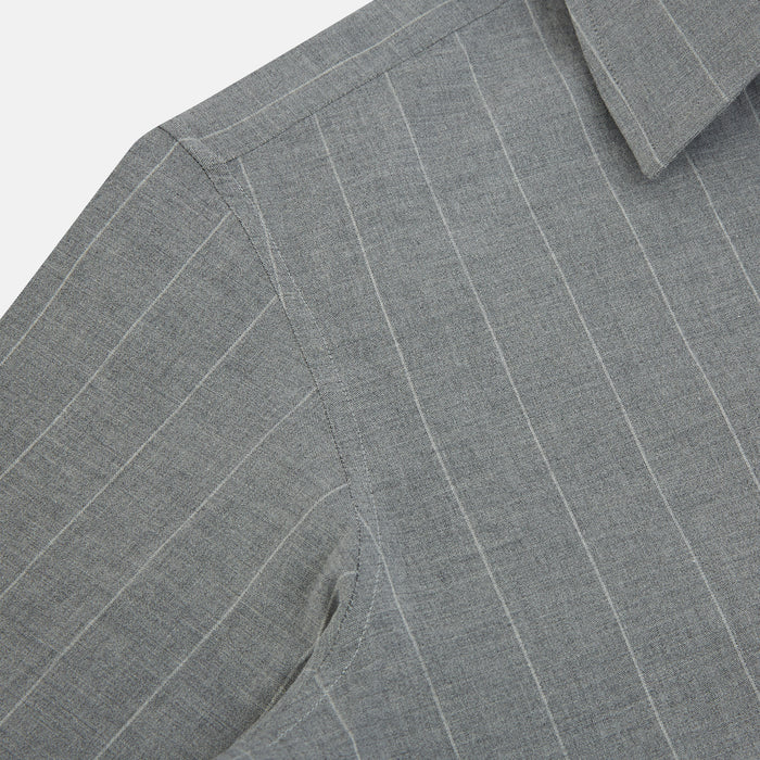 Grey Wide Stripe Westminster Shirt Image 5