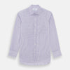 Purple Micro Shadow Check Mayfair Shirt