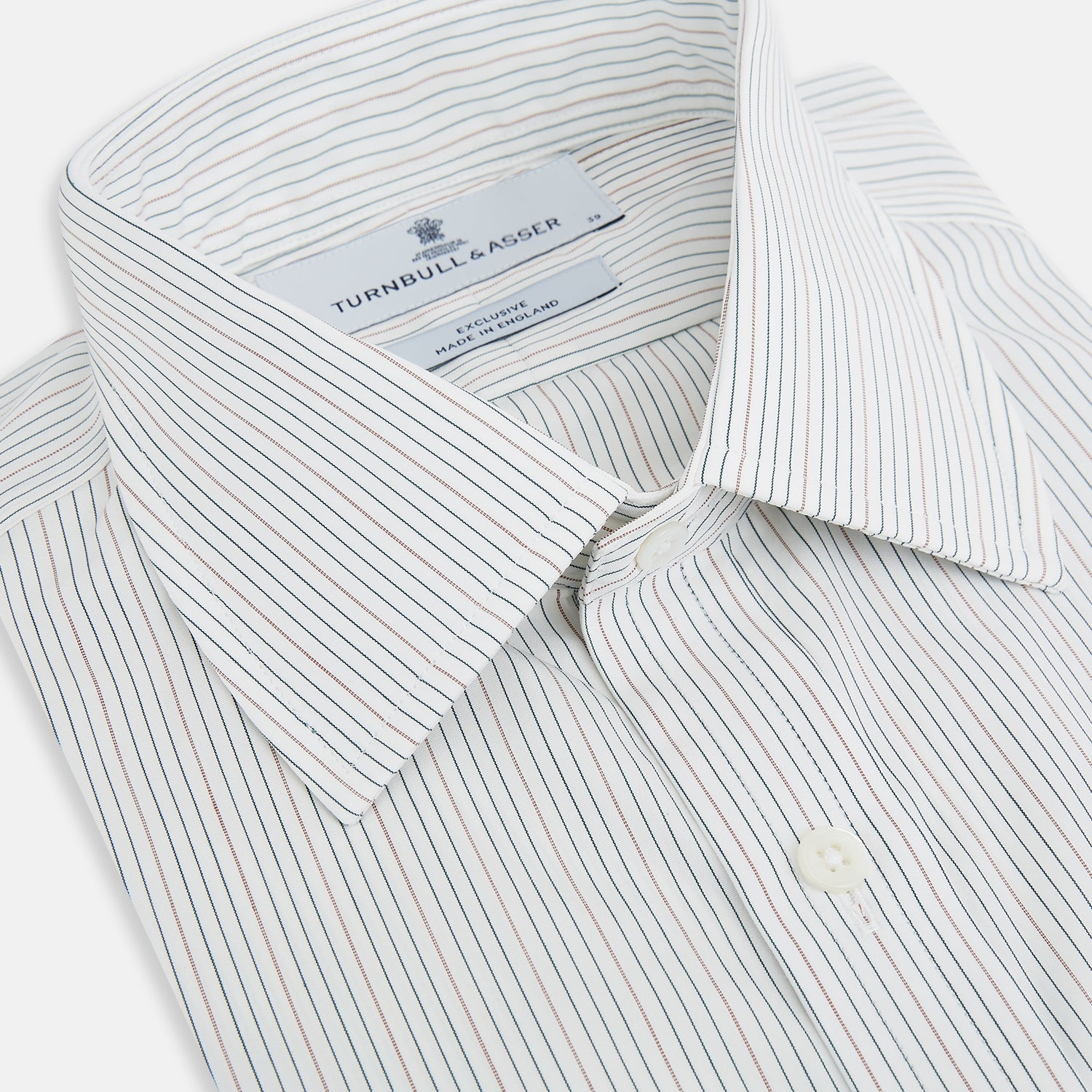 View 2 of product Petrol Hairline Stripe Mayfair Shirt