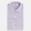 Purple Micro Shadow Check Mayfair Shirt