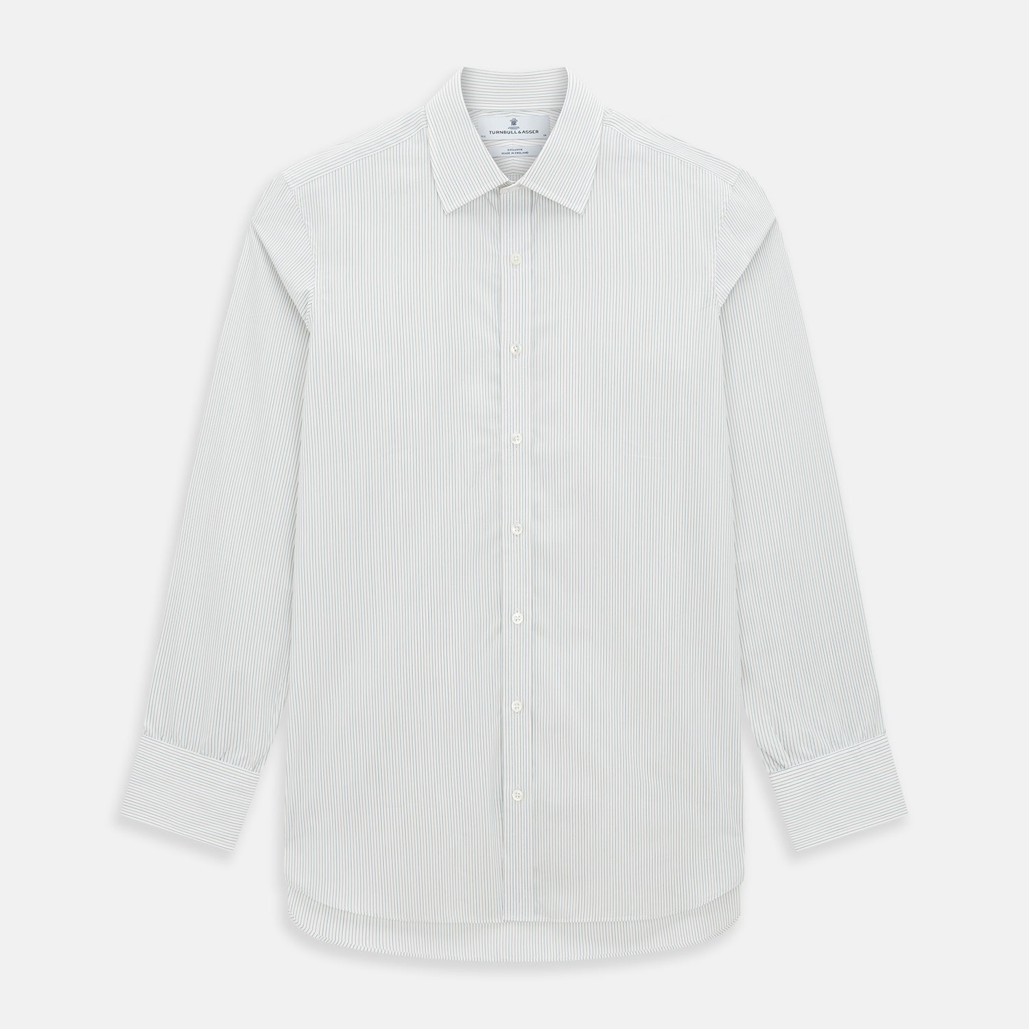 Petrol Hairline Stripe Mayfair Shirt