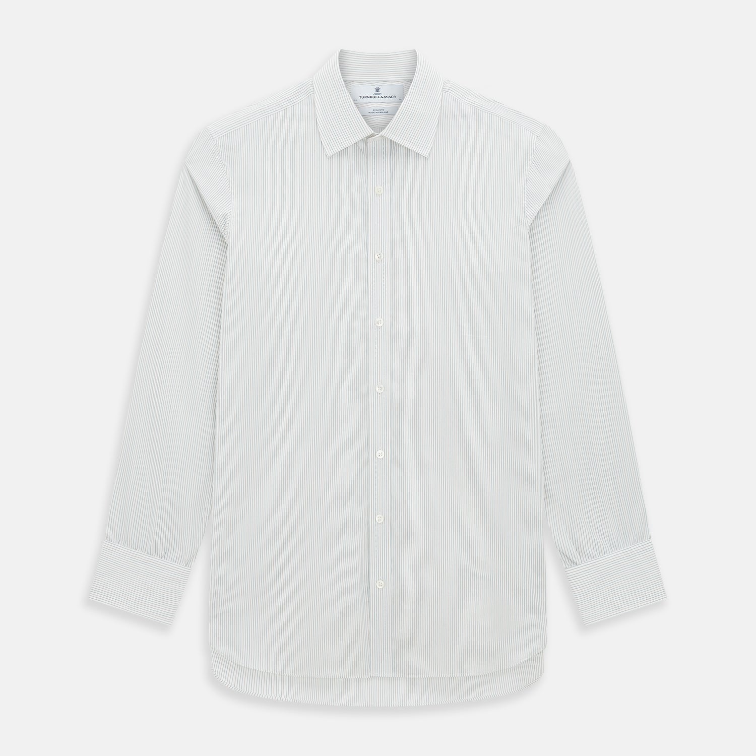 View 1 of product Petrol Hairline Stripe Mayfair Shirt