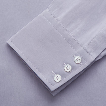 Lilac Silk Regular Fit Flaxton Shirt Image 2