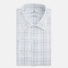 View 5 of product Blue and Grey Multi Check Mayfair Shirt