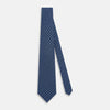 View 2 of product Dark Navy Floral Tile Pattern Printed Silk Tie