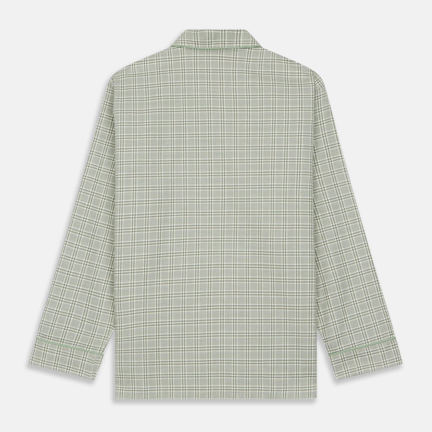 View 7 of product Green Check Modern Cotton Pyjama Set