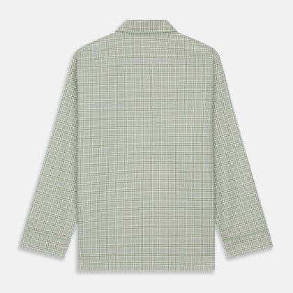 Green Check Modern Cotton Pyjama Set Image 6