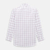 View 3 of product Antique Pink Grid Check Mayfair Shirt