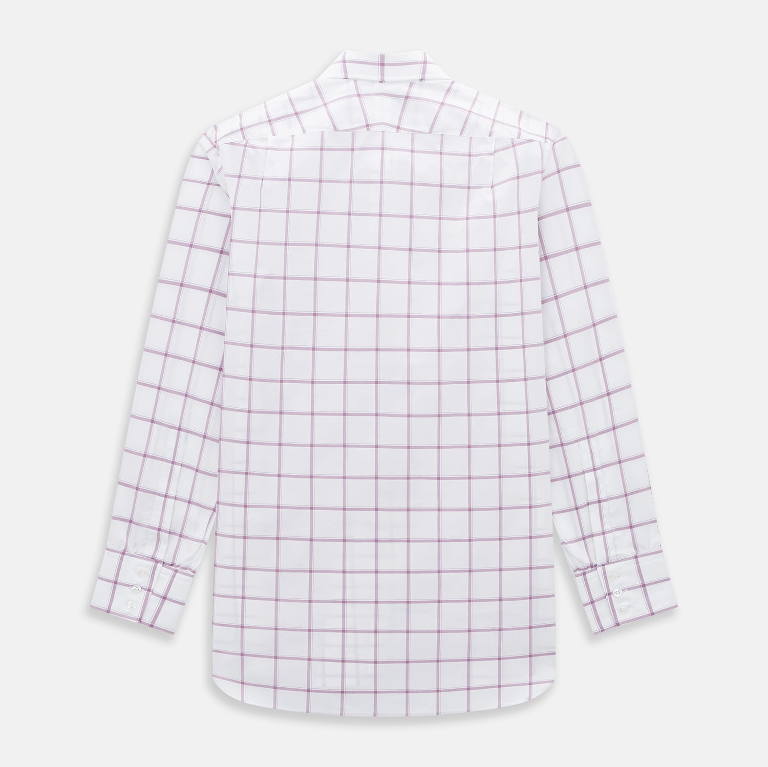 View 3 of product Antique Pink Grid Check Mayfair Shirt