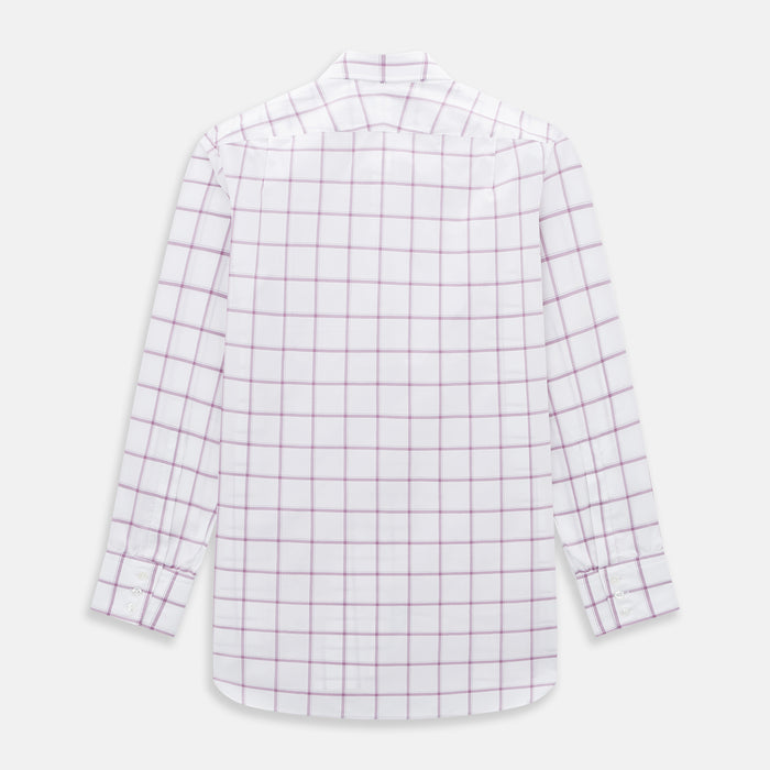 Antique Pink Grid Check Mayfair Shirt Image 2