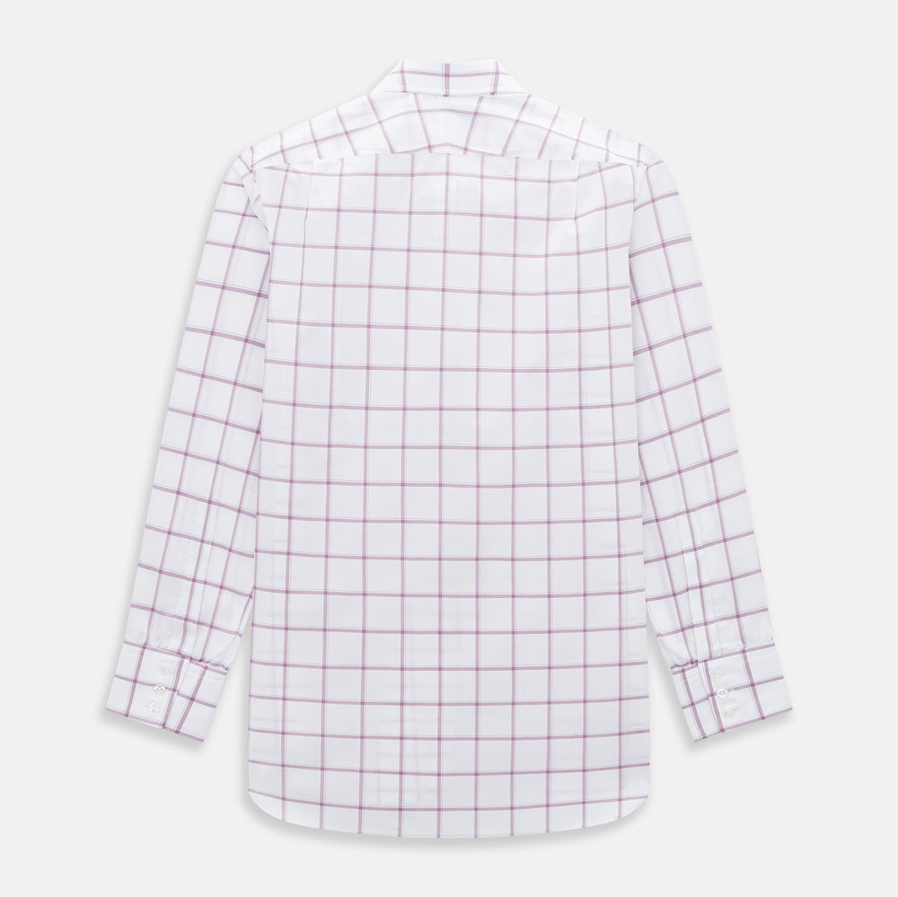 Antique Pink Grid Check Mayfair Shirt