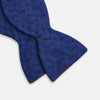 View 3 of product Electric Blue Motif Silk Bow Tie