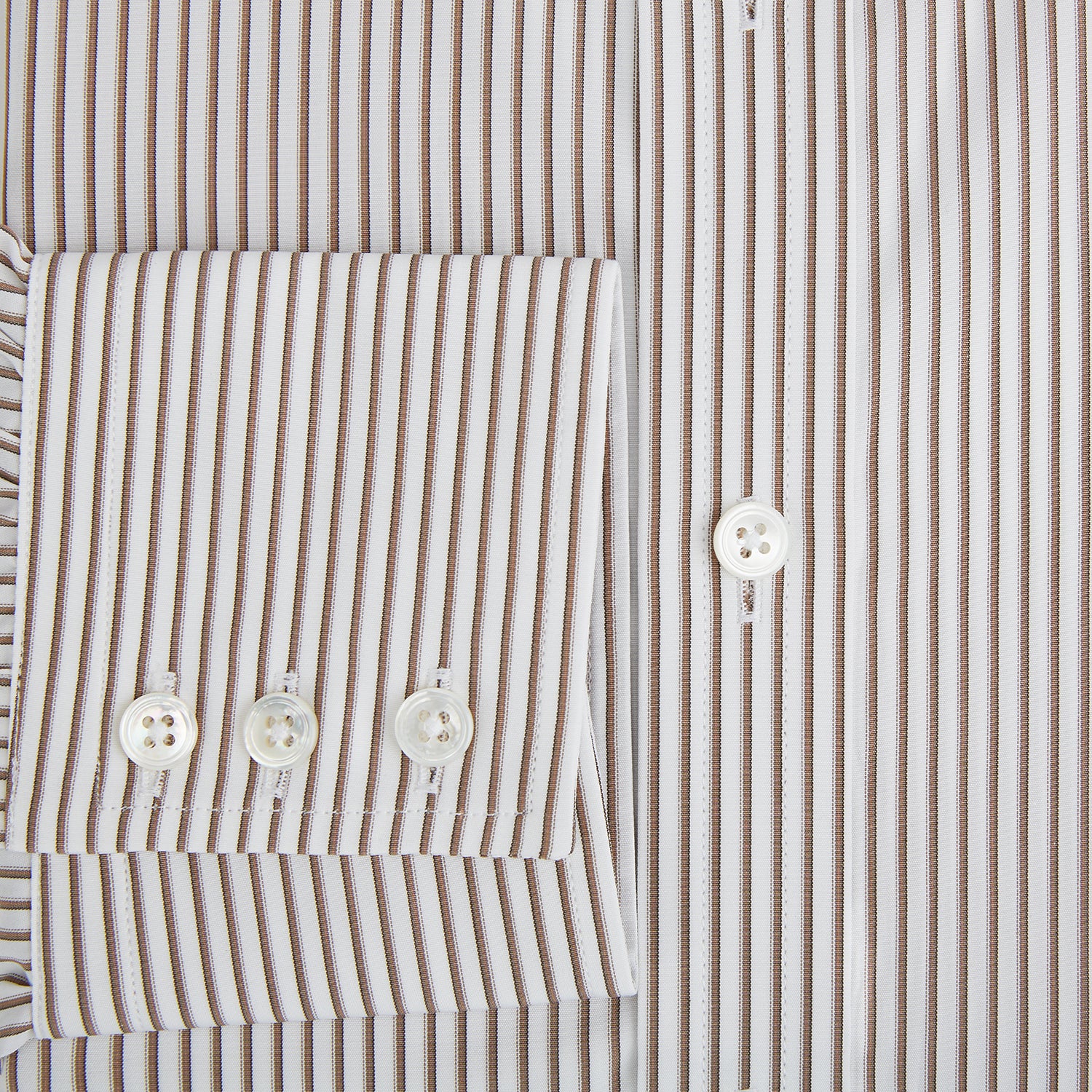 View 4 of product Coffee Shadow Stripe Mayfair Shirt