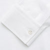 View 4 of product White Weekend Fit Linen Finch Shirt With Derby Collar And Chest Pocket