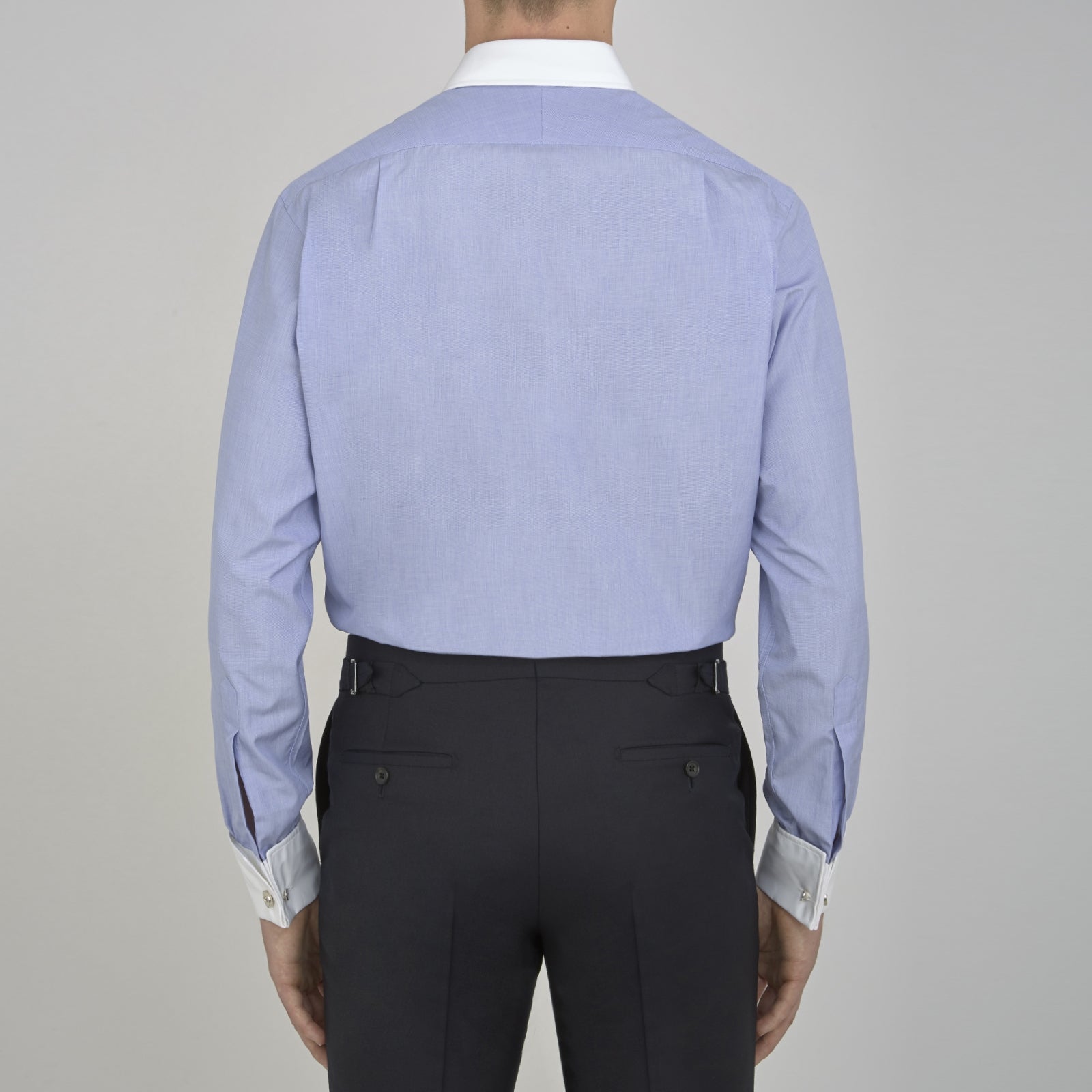 View 3 of product The Wall Street Shirt with White T&A Collar as seen on Gordon Gekko