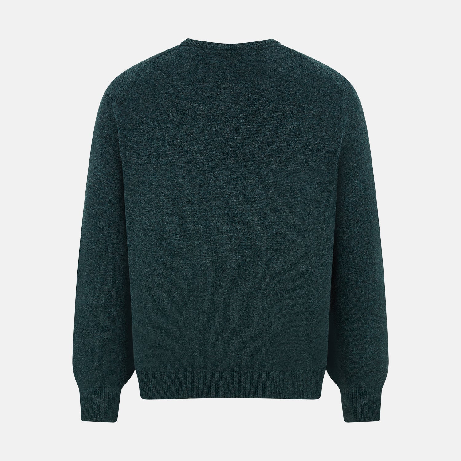View 3 of product Forest Green Cashmere V-Neck Jumper