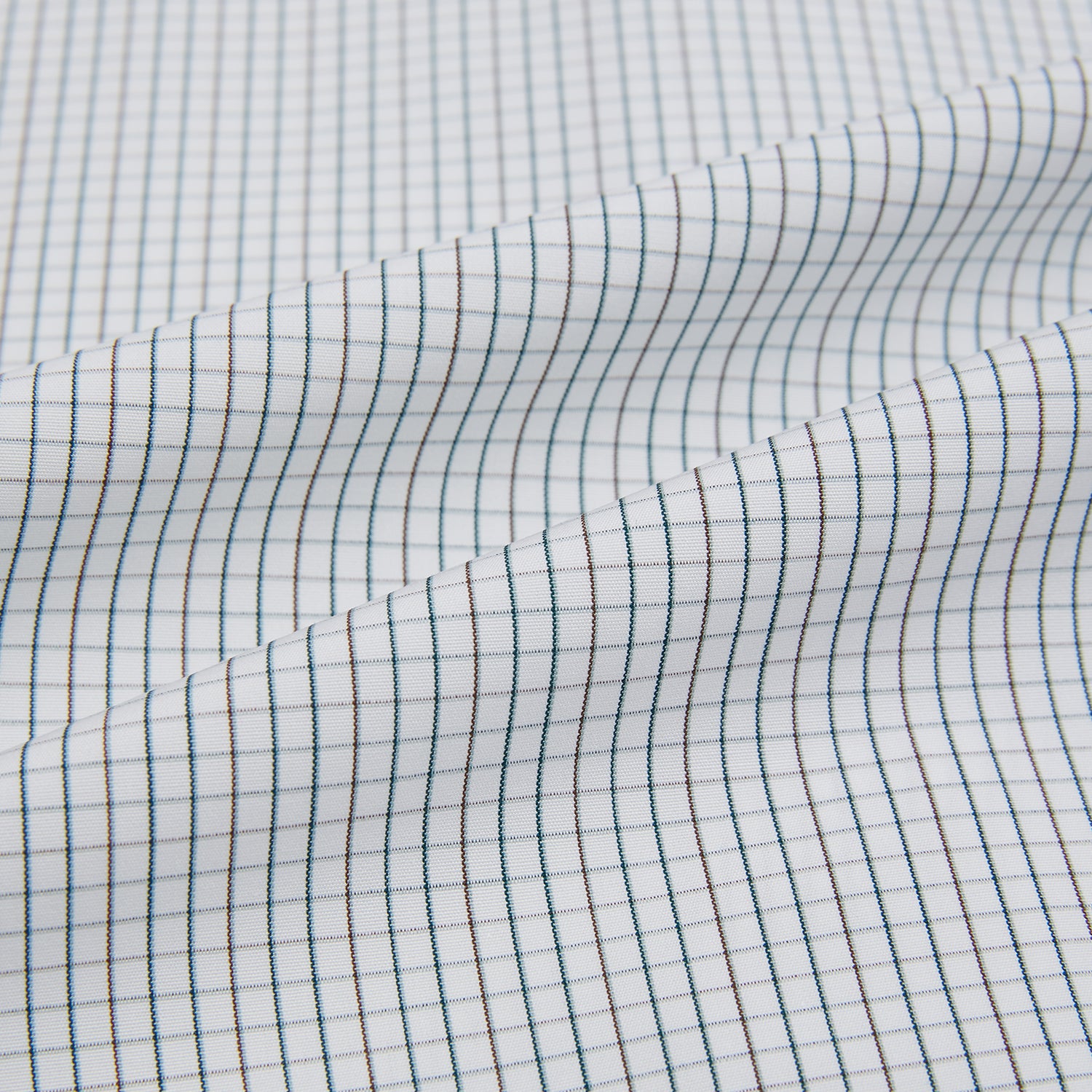 View 6 of product Forest Melange and Red Graph Check Mayfair Shirt