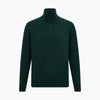 View 5 of product Forest Green Half-Zip Cashmere Jumper